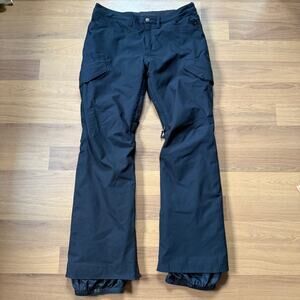 Women's Burton Dryride Black Insulated Lined Snowboarding Winter Snow Pants Sz L